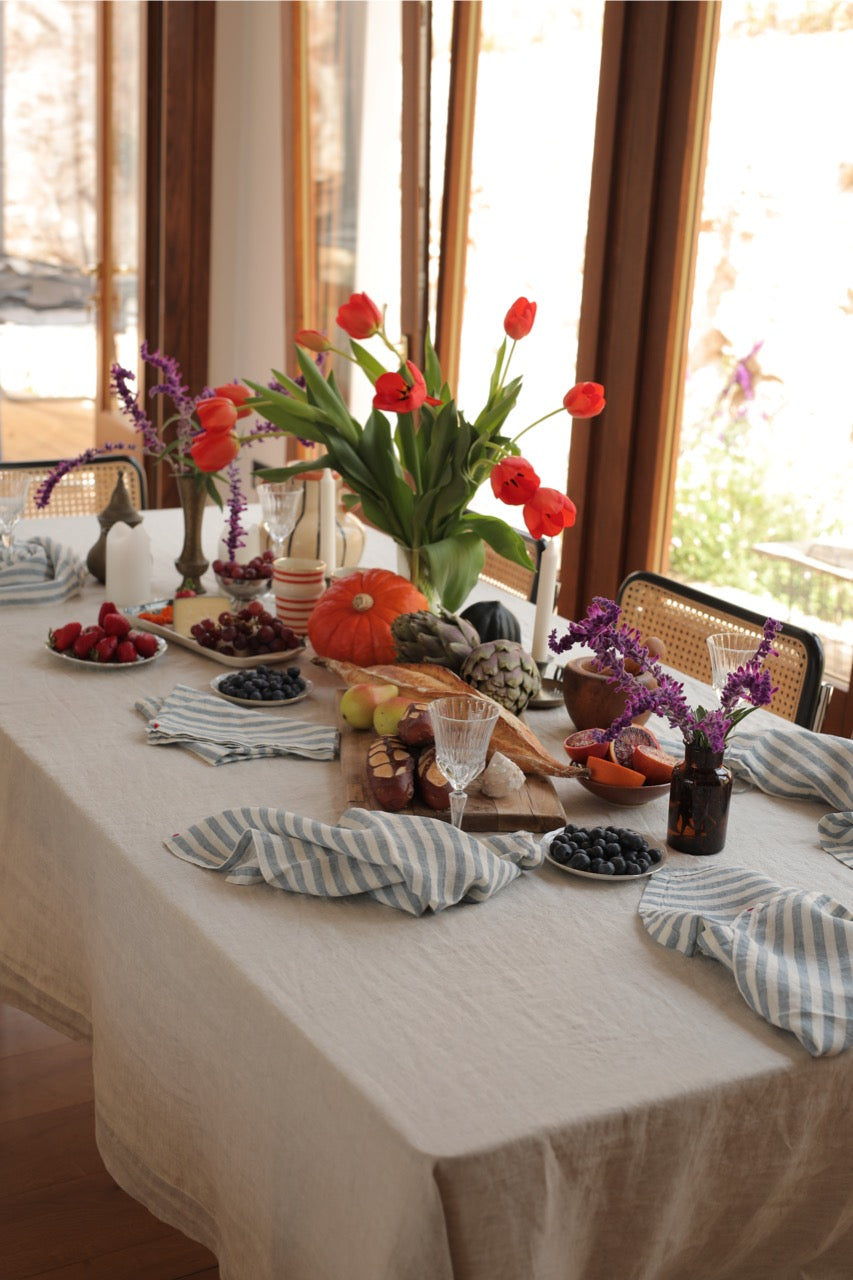 מפה פשתן- טבעי