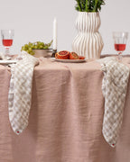 מפת פשתן - ורוד עתיק