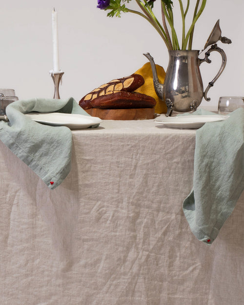 מפה פשתן- טבעי