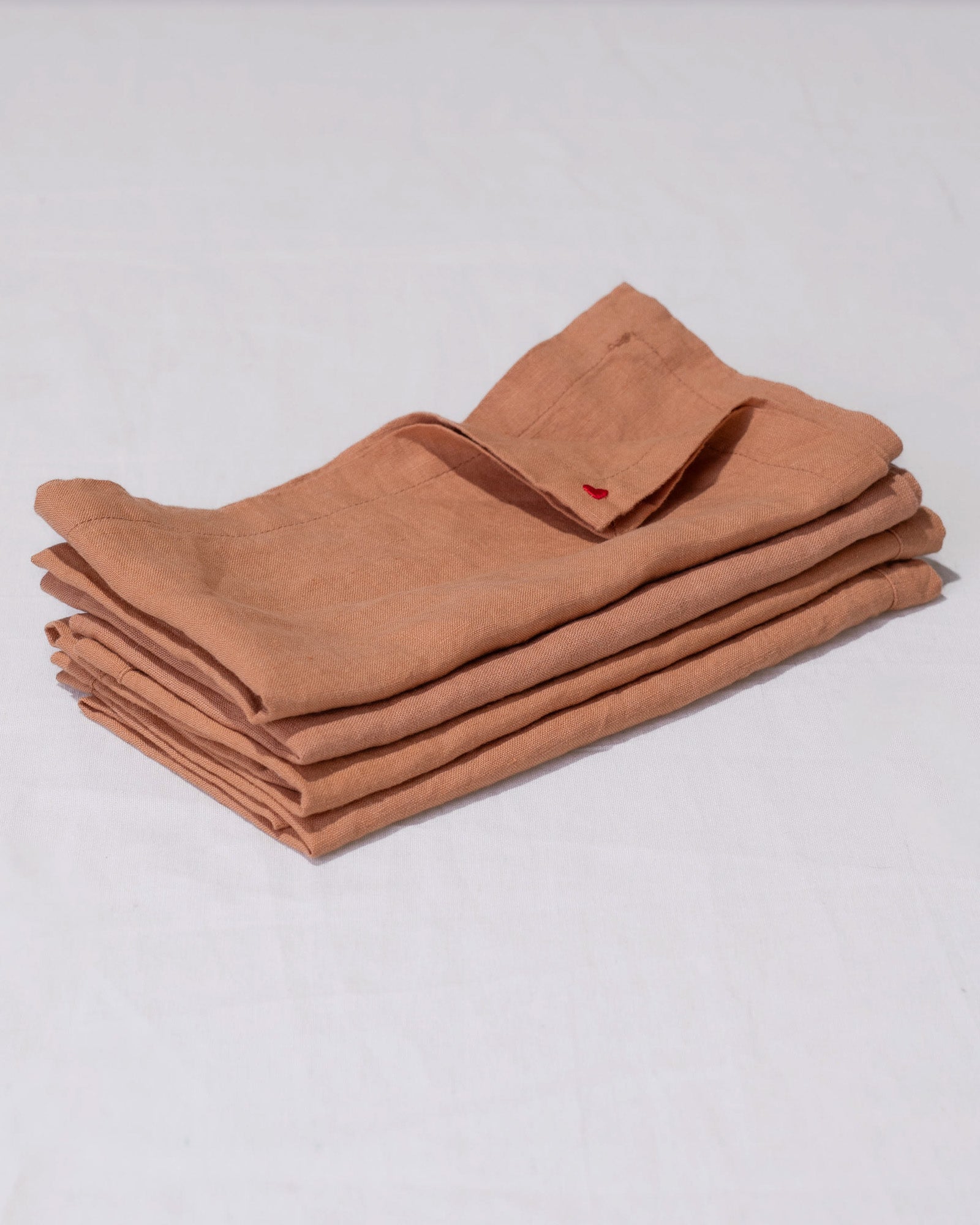 סט מפיות פשתן- מוקה