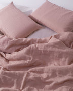 מצעי פשתן - ורוד עתיק